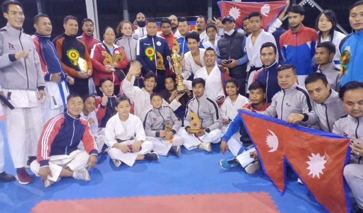 Nepali karatekas bag 5 golds in Bangladesh