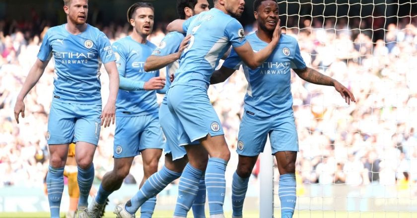 City rout Newcastle to go three points clear
