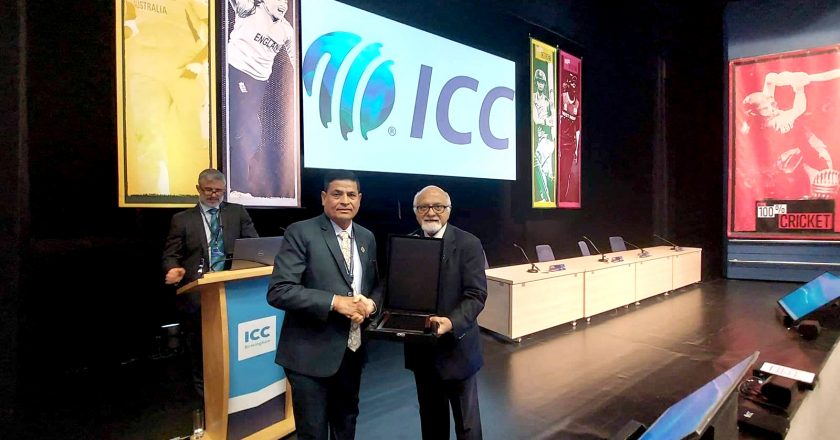 Chand honored with ICC Long Service Award
