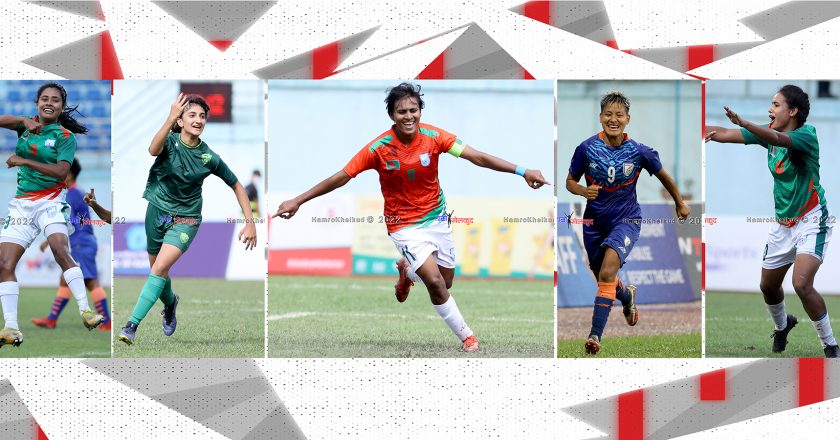 SAFF Women’s Championship : Top 5 Goal Scorers