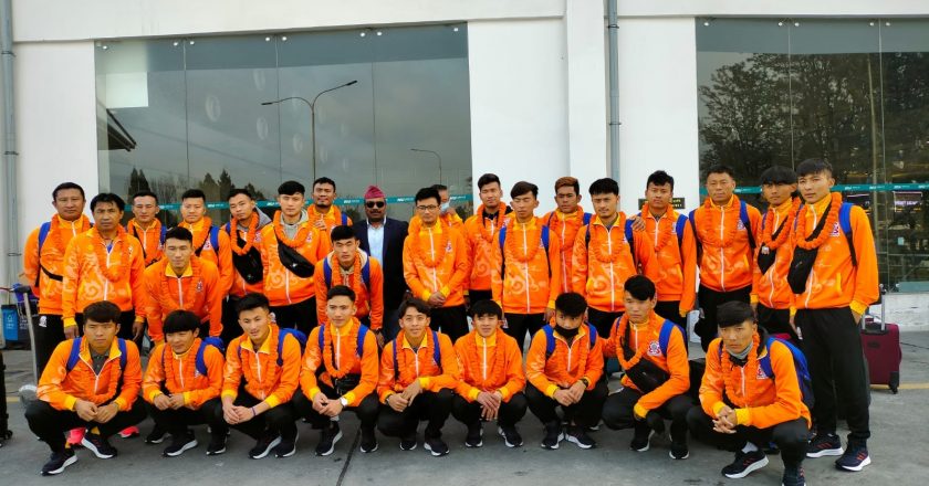 Bhutan and Laos National Team arrives in Nepal