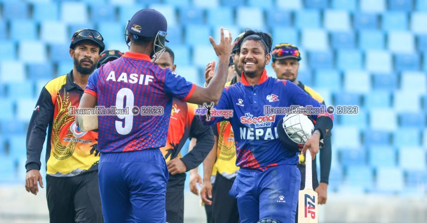 Aasif and Sandeep rescues Nepal from defeat