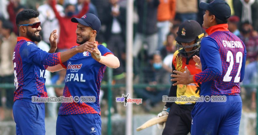 Nepal claims victory in opening match of final tri-series of CWC League 2