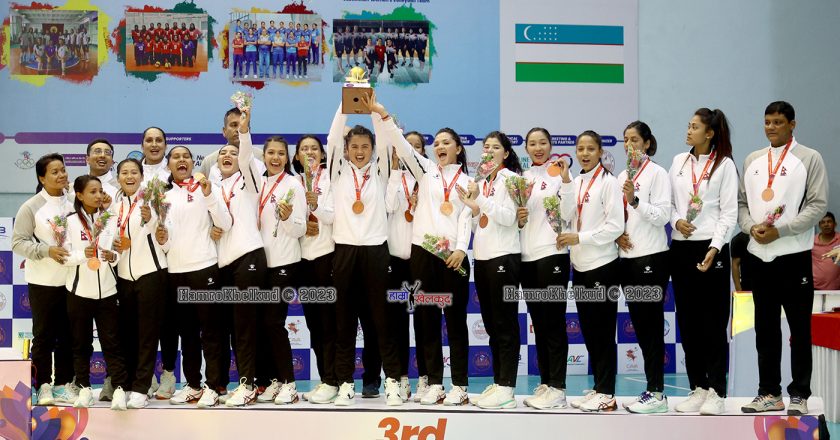 Nepal Finishes Third in CAVA Women’s Challenge Cup