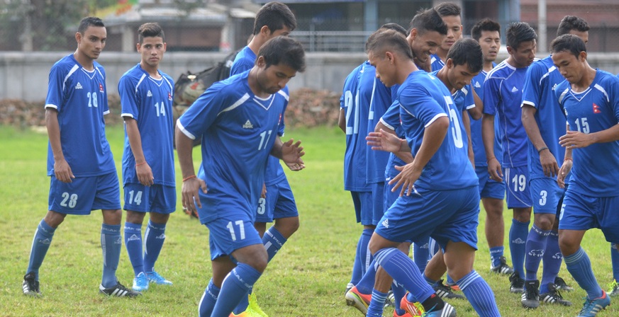 Nepali National Football Team Training