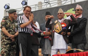 Nepal Wrestling Champion KP Oli