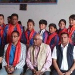 विदाईपछि खेलाडी र अन्य । 