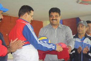 Jersey handover Nepal Police Volleyball