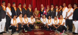 President bids farewell to Olympians