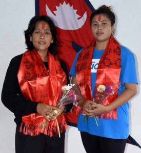 Nisha Rawal and Sangina Baidhya