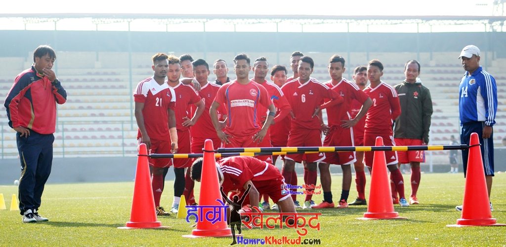 Nepal National Football Team Training