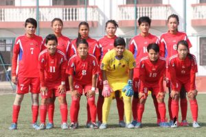 नेपाली सेनाको महिला फुटबल टोली । फाइल तस्बिर