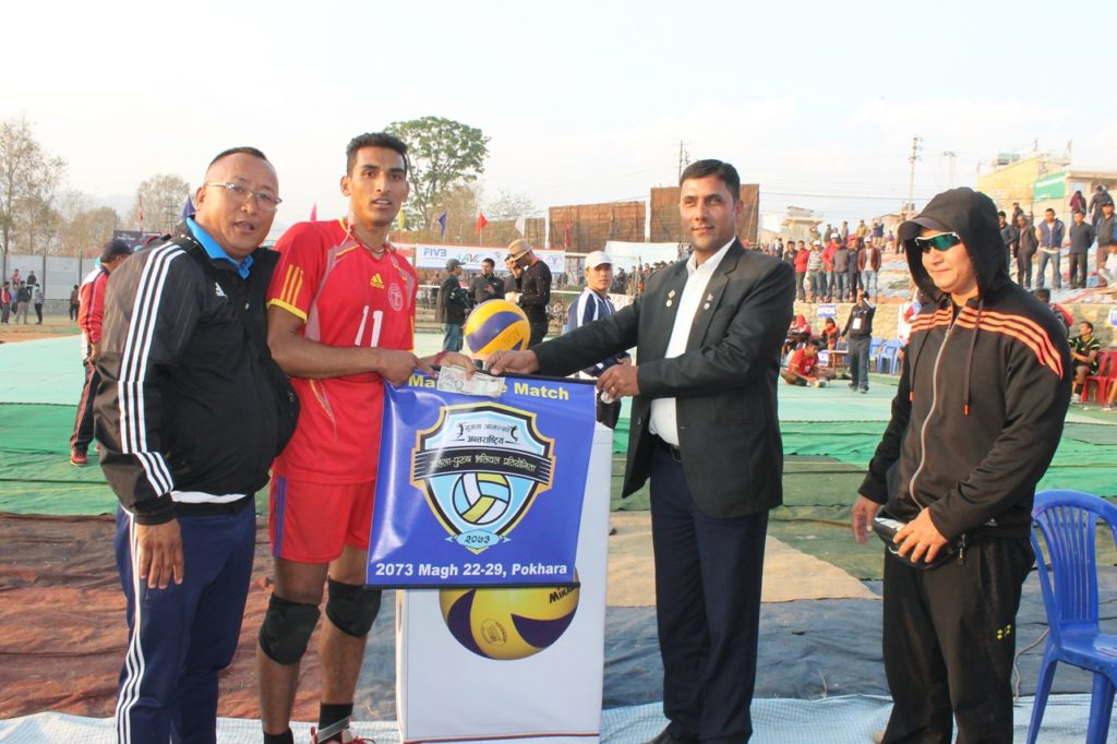 mom-kul-bdr-thapa-of-npc-received-token-of-love-with-adviser-of-western-volleyball-association-and-senior-leagal-officer-of-pokhara-submetropolitan-city-narayan-pdr-sharma