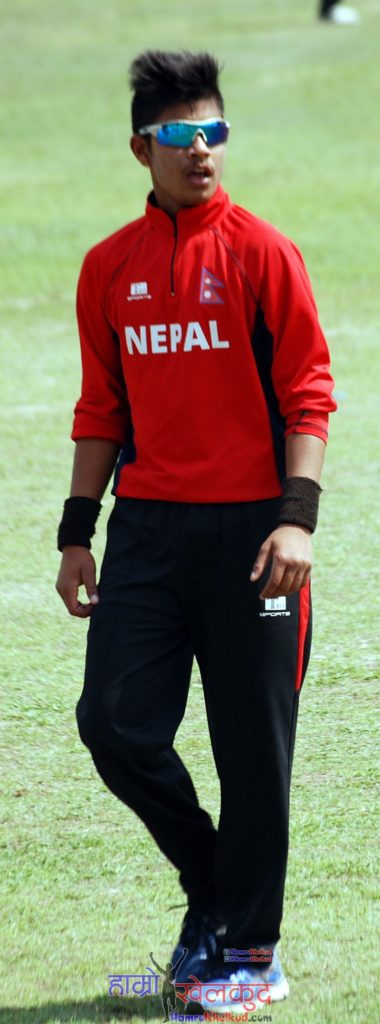 sandip-lamichhane-of-nepal-national-cricket-team-preparing-before-kenya-wclc-9