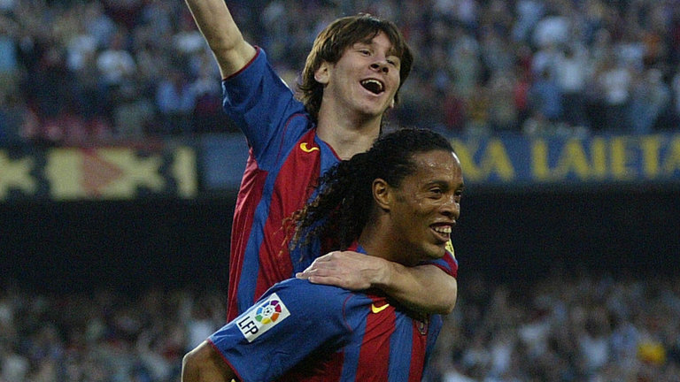 ronaldinho and messi