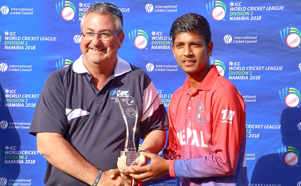 sandeep player of tournament