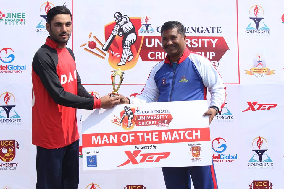 Man of the match university cup