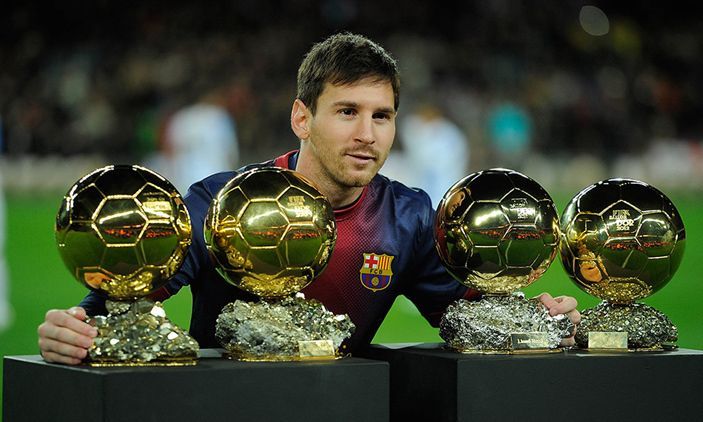 four ballon messi