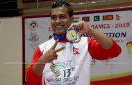 सागका दोहोरो स्वर्ण पदक विजेता मण्डेले एसियाड नखेल्ने